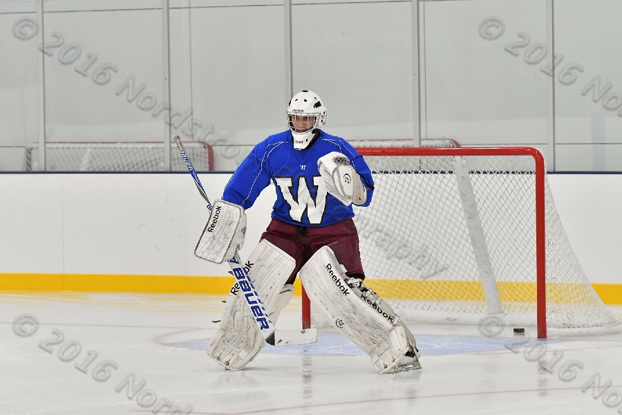 Wheaton College Men\'s Ice Hockey vs Middlesex Community College. - Photo By: KEITH NORDSTROM